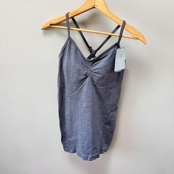 Athleta‎ Layering Cami- Charcoal Gray. NEW with tags- Size Small - Picture 1 of 6